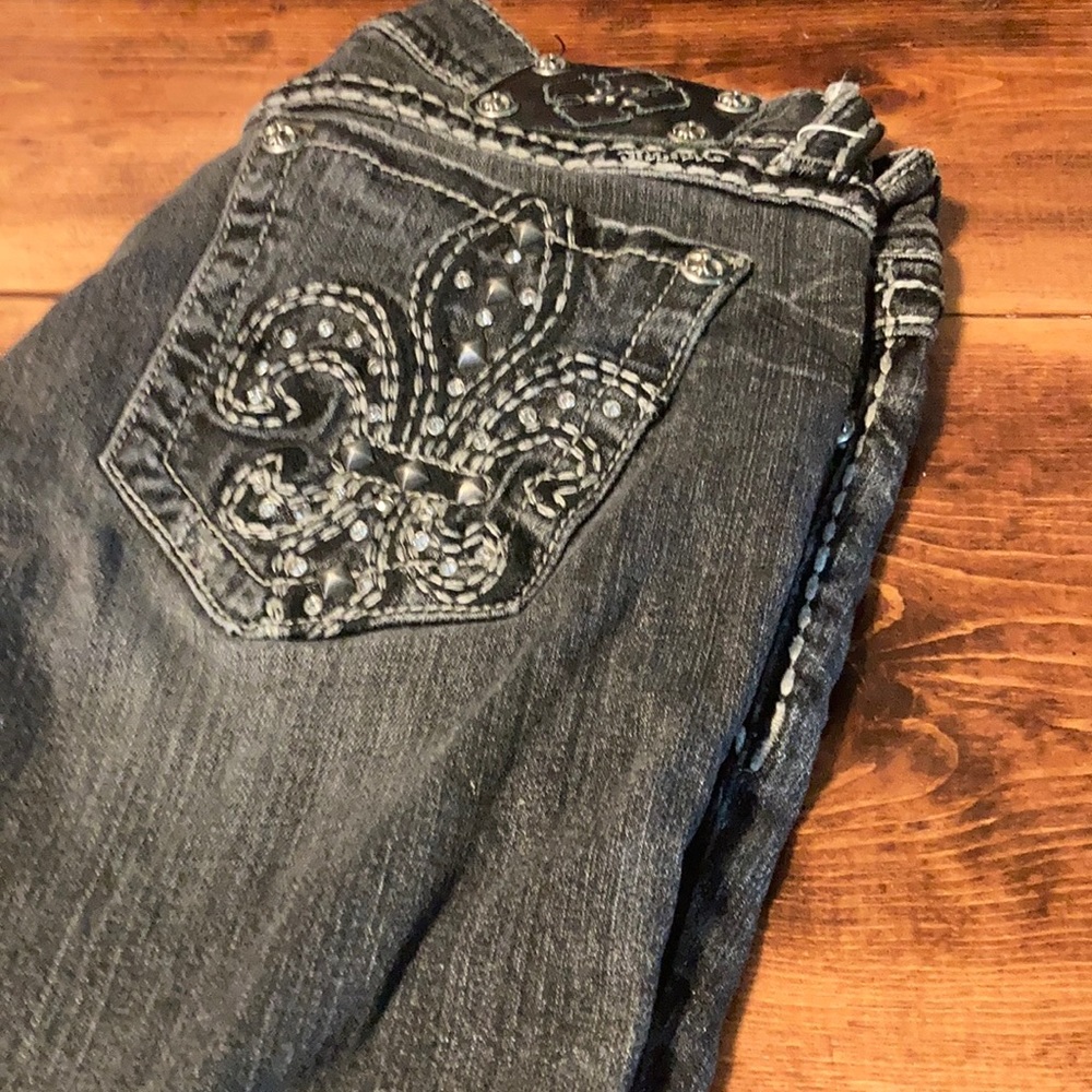 Miss Me size 30 Boot cut black jeans.